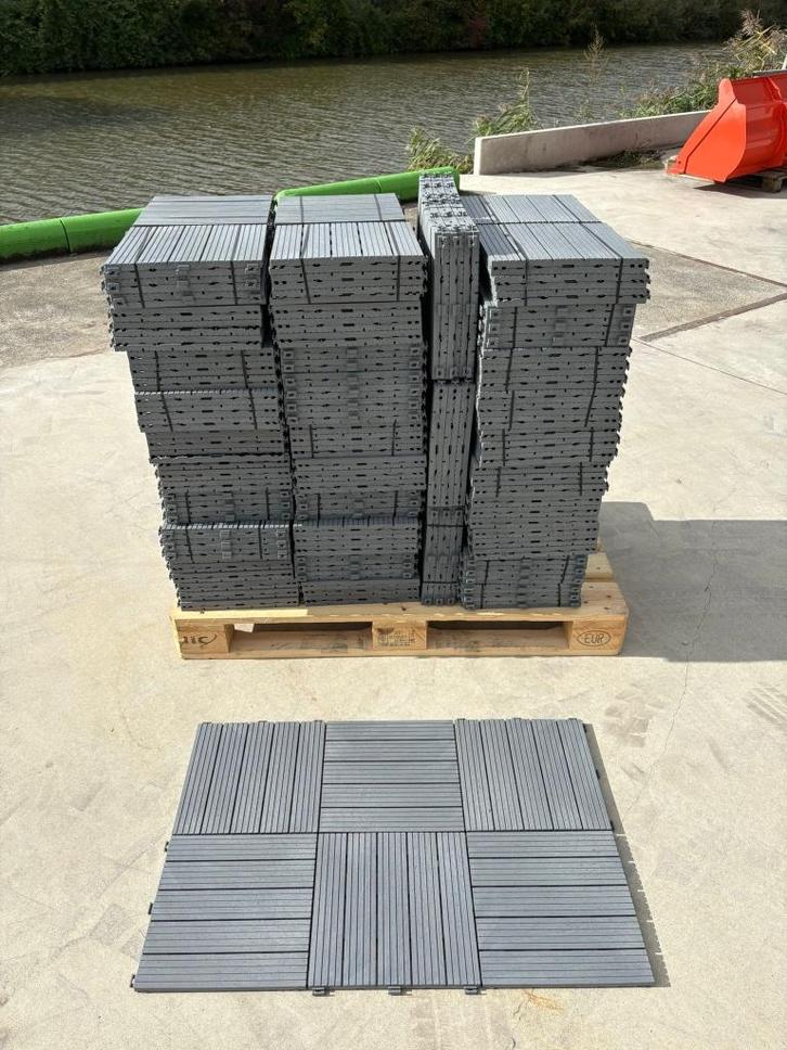 Terrastegels Composiet Grijs - Vlondertegels - Balkontegels, Tuin en Terras, Tegels en Klinkers, Nieuw, Terrastegels, Composiet