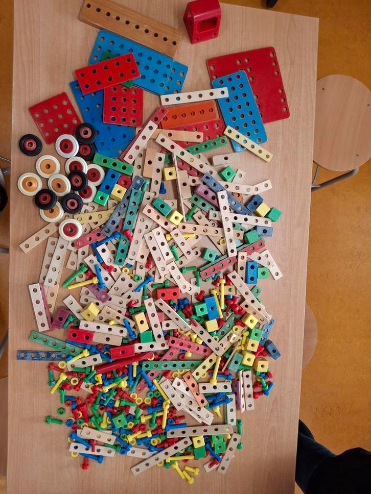 Sio Montage Houten Constructie Speelgoed, Kinderen en Baby's, Speelgoed | Bouwstenen, Gebruikt, Overige merken, Ophalen of Verzenden