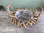 RIETEN / ROTAN  PLANTENMAND  NIEUW, Huis en Inrichting, Woonaccessoires | Schalen en Manden, Ophalen of Verzenden, Nieuw, Rechthoekig