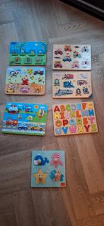 Houten Puzzels - Educatief Speelgoed, Ophalen, 2 tot 4 jaar, 10 tot 50 stukjes, Zo goed als nieuw