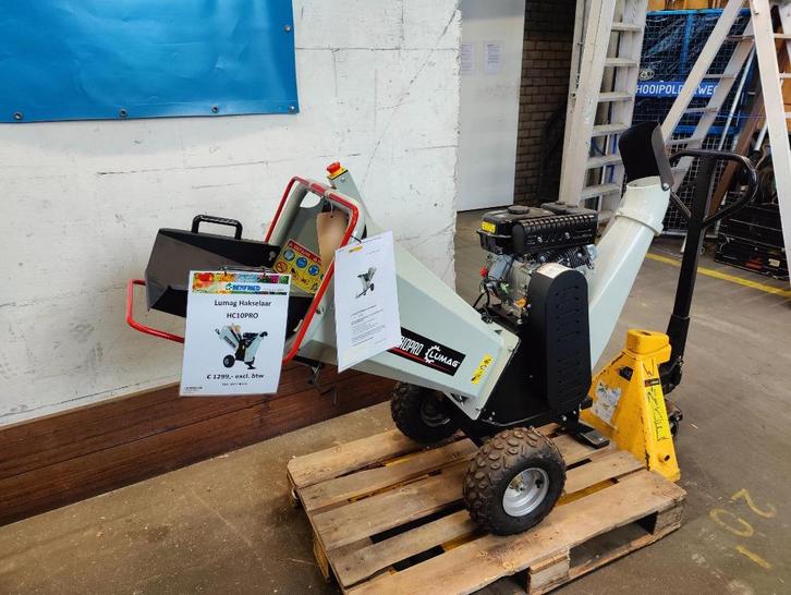 Hakselaar Lumag HC10PRO-NL, Tuin en Terras, Hakselaars, Nieuw, Benzine, Ophalen
