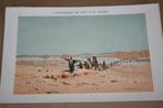 Antieke kleurenlitho - Fata Morgana in de woestijn - 1900 !!, Ophalen of Verzenden