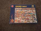 Jan van Haasteren puzzel 1000 st Motorrace 02046, Ophalen of Verzenden, 500 t/m 1500 stukjes, Zo goed als nieuw, Legpuzzel