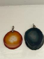 2 Hangers van Agaat, mogen samen of apart, Ophalen of Verzenden, Zo goed als nieuw, Steen of Mineraal, Overige voorstellingen