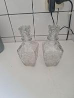 Set van 2 vintage kristallen karaffen, Antiek en Kunst, Antiek | Glas en Kristal, Ophalen of Verzenden