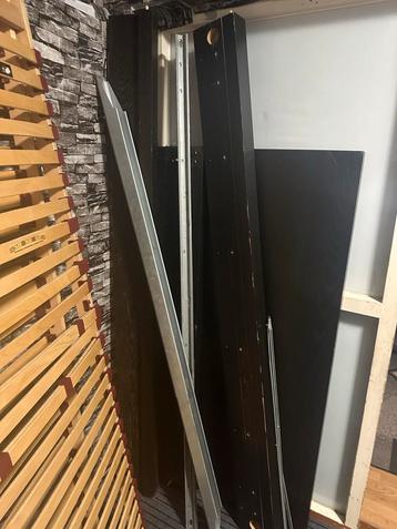 Zwart Houten Bed 140x200