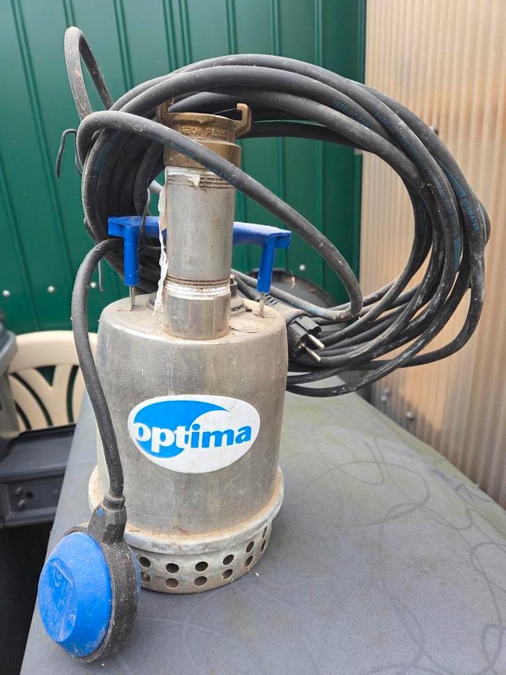 optima dompelpomp, Doe-het-zelf en Verbouw, Buizen en Afvoer, Gebruikt, Overige typen, Pvc, Minder dan 2 meter, 80 mm of meer