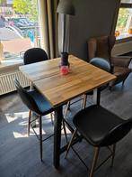 Bartafel + 4 stoelen, Ophalen, Zo goed als nieuw