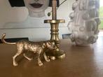 Gouden Kandelaar & Tijger Decoratie Set, Ophalen of Verzenden, Zo goed als nieuw