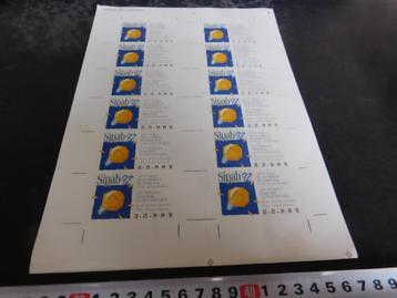 sticker set SIPAB '92   België Brussel *  beschikbaar voor biedingen