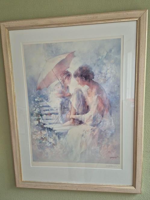 GESIGNEERDE  Aquarel van W.Haenraets., Antiek en Kunst, Kunst | Schilderijen | Klassiek, Ophalen of Verzenden