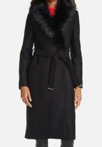 Ted Baker Mantel met Afneembare Kraag, Maat 38/40 (M), Zwart, Ophalen of Verzenden, Zo goed als nieuw
