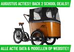 E-Bakfiets! Cangoo Buckle+Huif! 100km radius! Voorraad-Deals, Fietsen en Brommers, Fietsen | Bakfietsen, Nieuw