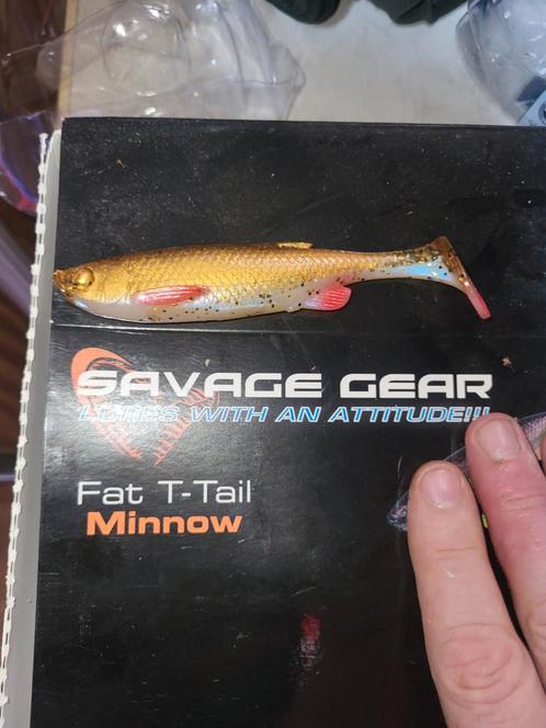 Savage Gear Fat T-Tail Minnow - 5 stuks €10, Watersport en Boten, Hengelsport | Karpervissen, Nieuw, Overige typen, Ophalen of Verzenden