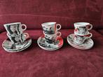 # 6 kop en schotels Collezione R&BC Royal Porcelain Expresso, Ophalen of Verzenden, Zo goed als nieuw, Overige stijlen, Kop(pen) en/of Schotel(s)