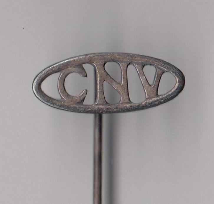 CNV Vakbond zilver speldje, Verzamelen, Speldjes, Pins en Buttons, Gebruikt, Speldje of Pin, Overige onderwerpen, Ophalen of Verzenden