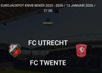 Fc utrecht fc twente Tickets KNVB beker, Tickets en Kaartjes, Losse kaart, Drie personen of meer, Januari, Europa of Champions League
