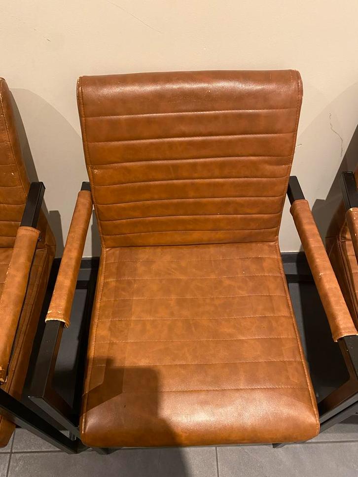 6 Gebruikte stoelen - Prikkie!, Huis en Inrichting, Stoelen, Gebruikt, Metaal, Ophalen