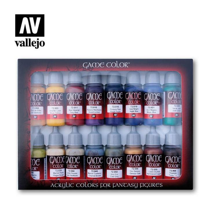 72298 Vallejo Game Color Advanced Set (16 x 17 ml), Hobby en Vrije tijd, Wargaming, Nieuw, Overige soorten, Figuurtje(s), Met verf