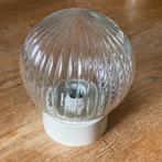 Vintage lampenbol schroefkogel helder glas bol rond, Huis en Inrichting, Lampen | Plafondlampen, Ophalen of Verzenden, Zo goed als nieuw