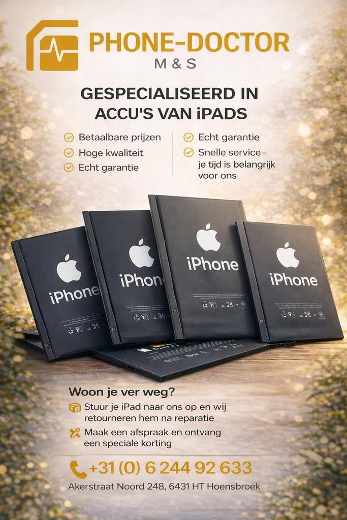 IPAD ACCU SERVICE, Diversen, Levensmiddelen, Ophalen of Verzenden