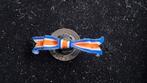 Revers strikje  ORANJE NASSAU (voor op een colbert), Ophalen of Verzenden, Landmacht, Nederland, Embleem of Badge