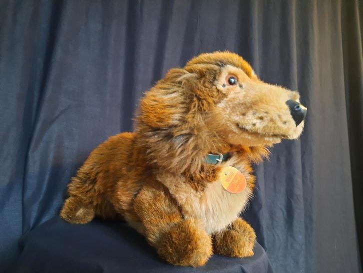 Schattige Half Langharige Tekkel Knuffel, Kinderen en Baby's, Speelgoed | Knuffels en Pluche, Zo goed als nieuw, Hond, Ophalen of Verzenden