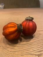 Twee Vintage Glazen ornamenten, Diversen, Kerst, Ophalen of Verzenden, Zo goed als nieuw