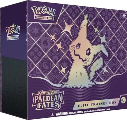 Pokemon Scarlet & Violet Paldean Fates Elite Trainer Box ENG, Hobby en Vrije tijd, Verzamelkaartspellen | Pokémon, Nieuw, Booster