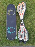 1 x waveboard & 1 x Skateboard   15,-  per stuk, Ophalen of Verzenden, Gebruikt, Waveboard