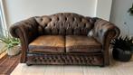 Engelse Chesterfield bank sofa patina, Huis en Inrichting, Banken | Bankstellen, Ophalen, Chesterfield springvale, Gebruikt, Leer