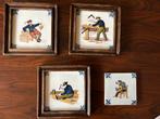 Tiggelaars Makkumer oudhollandse tegels, set van 4, Ophalen of Verzenden