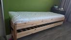 Ikea dubbel eenpersoonsbed stapelbaar, Huis en Inrichting, Slaapkamer | Bedden, Ophalen, Eenpersoons, Bruin, Zo goed als nieuw