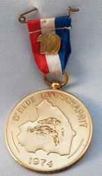 Medaille "D'Olde Lantschaprit" 1974, Ophalen of Verzenden, Gebruikt, Motoren