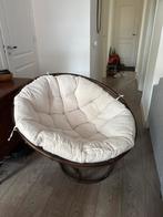 Rotan Papasan Stoel met Kussen, Huis en Inrichting, Fauteuils, Ophalen, Gebruikt, Riet of Rotan, 75 tot 100 cm