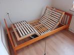 Electrisch verstelbare lattenbodem (eventueel met bed), Ophalen, 90 cm, Eenpersoons, Bruin