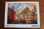 Clementoni Vintage London Londen legpuzzel (1500), Ophalen of Verzenden, 500 t/m 1500 stukjes, Gebruikt, Legpuzzel