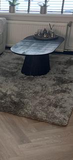 Hoogpolig vloerkleed dubbelman design 170x240, Grijs, 150 tot 200 cm, 200 cm of meer, Ophalen of Verzenden