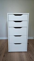 IKEA LADEBLOK ALEX wit, Ophalen, Minder dan 50 cm, 5 laden of meer, Zo goed als nieuw