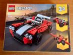 TE KOOP: Lego Creator 3 in 1 Sportwagen 31100 ZGAN, Kinderen en Baby's, Speelgoed | Duplo en Lego, Complete set, Ophalen of Verzenden