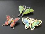 Vlinder Broches  -  Vintage, Verzenden, Zo goed als nieuw, Overige materialen