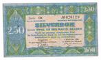 2 1/2 gulden zilverbon 1 december 1922, Ophalen of Verzenden, 2½ gulden, Los biljet