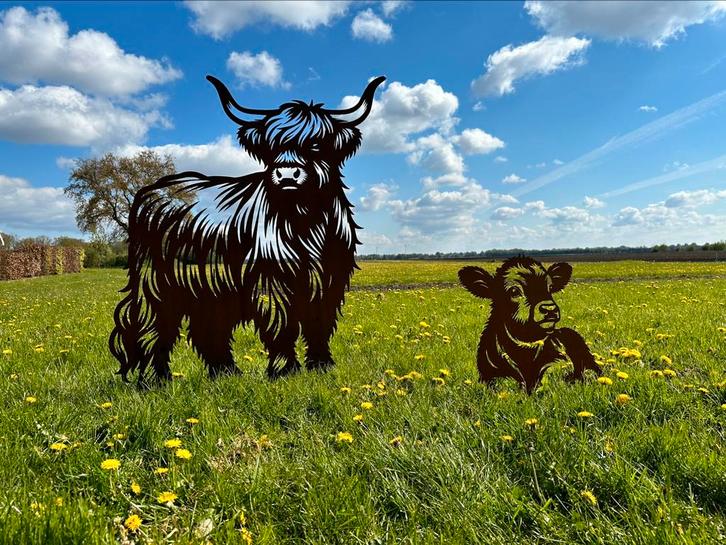 tuinbeelden, tuinstekers cortentaal meer dan 100 soorten, Tuin en Terras, Tuinbeelden, Nieuw, Dierenbeeld, Metaal, Ophalen of Verzenden