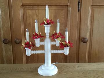 Houten Kerstverlichting Standaard - 44cm beschikbaar voor biedingen