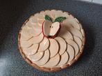 Vintage appeltaart schaal met deksel, Ophalen of Verzenden
