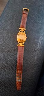 Gucci Horloge met Bolle Wijzerplaat, Ophalen of Verzenden, Gebruikt, Leer, Overige merken