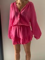 Jumpsuit playsuit roze mousseline zgan, Ophalen of Verzenden, Zo goed als nieuw, Roze