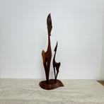 Groot Houten Herten Beeld Teak Jaren 60 Vintage Retro Design, Antiek en Kunst, Kunst | Beelden en Houtsnijwerken, Ophalen of Verzenden