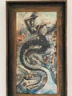 Zeemeermin schilderij op paneel, Antiek en Kunst, Kunst | Schilderijen | Klassiek, Ophalen