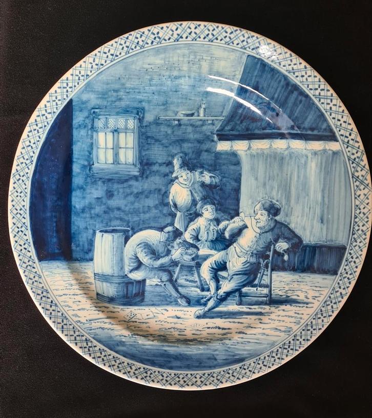 Groot wandbord Tichelaar Makkum, Antiek en Kunst, Antiek | Wandborden en Tegels, Ophalen of Verzenden